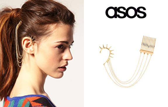 Ear cuff con peineta de Asos