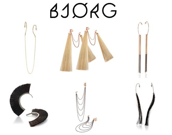 Modelos de ear cuffs de Bjorg