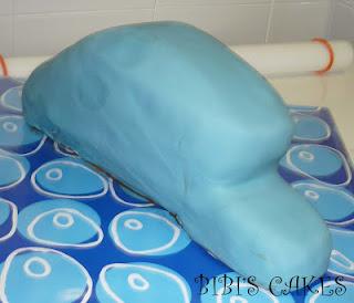 Paso a paso: Tarta fondant 3D delfín