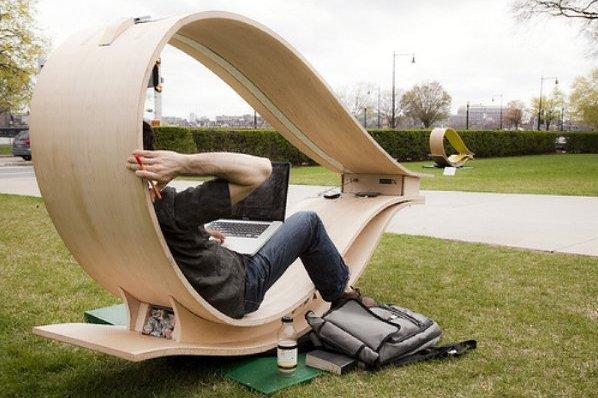 Soft Rocker: Modernismo Ecológico mecedora solar 2 Soft Rocker: Modernismo Ecológico