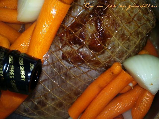 Roti de ternera al Jerez Roti de ternera al Jerez