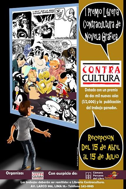 Afiche del Premio Librería Contracultura de Novela Gráfica 2010