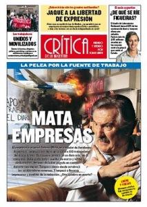 mataempresas La farsa del miedo, el millonario periodismo independiente, y el conflicto de Crítica