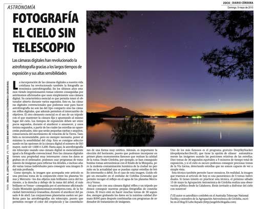 Astrofotografía sin telescopio Astrofotografía sin telescopio