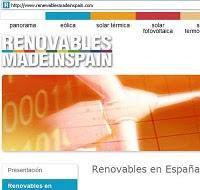 Promoción de renovables Made in Spain Promoción de renovables Made in Spain