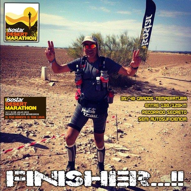 A veces, sólo a veces... Los sueños se cumplen...!! Isostar Desert Marathon 2012 (114 km desierto de Los Monegros).. SOY FINISHER...!!!
