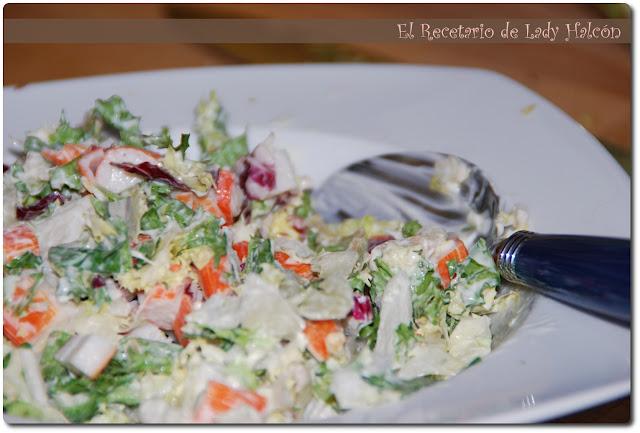 Tartaletas frescas de surimi de cangrejo Tartaletas frescas de surimi de cangrejo