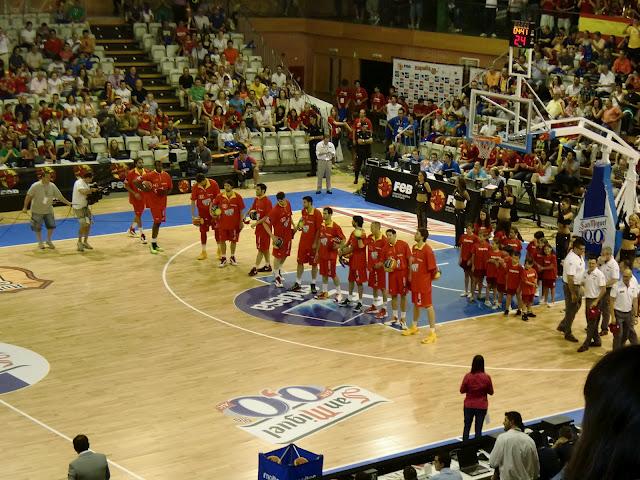 Baloncesto España contra Túnez/バスケットスペイン代表試合