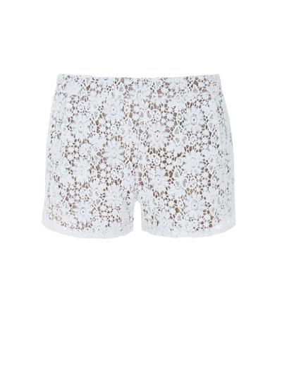 CLONES: De LOUIS VUITTON a ZARA en un bordado! Shorts Guipur