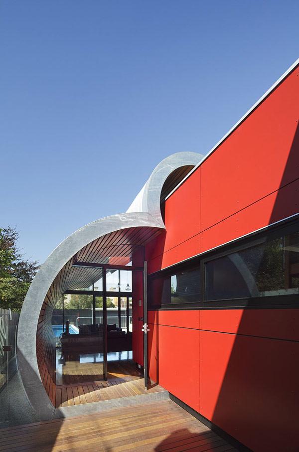 Cloud House (8) Cloud House 8 Cloud Shaped Extrusion as Contemporary Annex to Edwardian Home in Australia