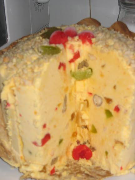 Helado de panetone Helado de panetone