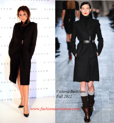 Victoria Beckham se pone el abrigo en Dublín