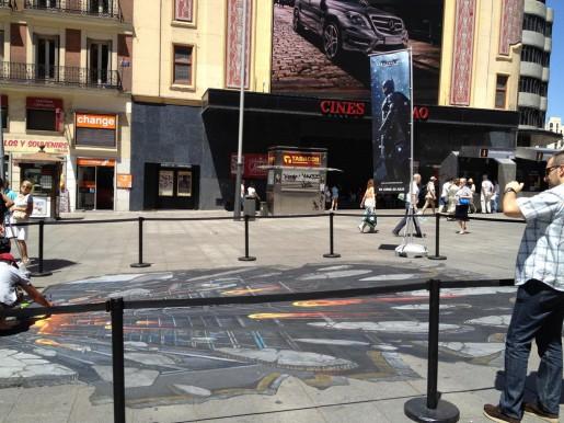 Un grafitti callejero en 3D para promocionar 