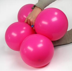 juntar-duos Tutorial globos: una alegre flor