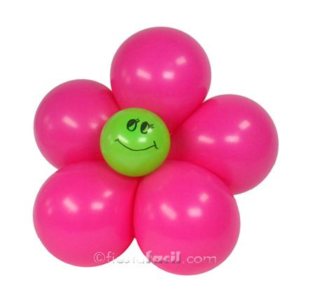 flor-con-sonrisa-450 Tutorial globos: una alegre flor