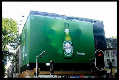 Heineken, una cerveza que se anuncia a lo grande.