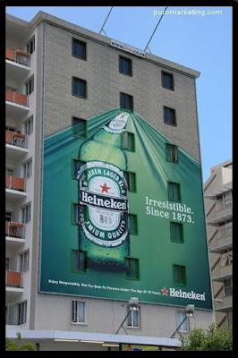 Heineken, una cerveza que se anuncia a lo grande.
