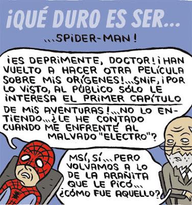 The Amazing SpiderMan en el Psicoanalista.