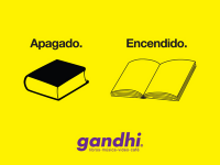 Publicidad literaria efectiva y Gandhi