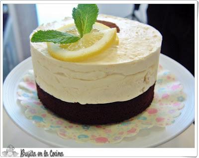 2ª Receta Blogueros: Tarta de chocolate con mousse de te y sorpresa de limón