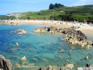 Playa de Toro en Llanes: Bajamar