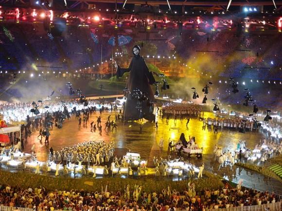 Los niños en la ceremonia de inauguración de los Juegos Olímpicos Londres 2012