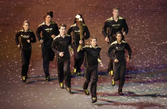 Los niños en la ceremonia de inauguración de los Juegos Olímpicos Londres 2012