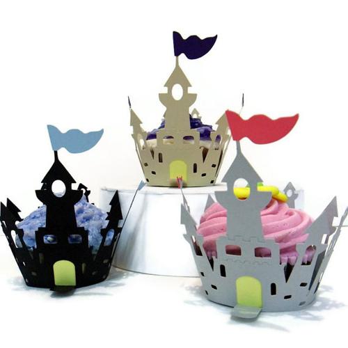 cestitas-cupcakes-castillo-cakeadoodledoo-etsy Ideas etsy: cestitas para cupcakes