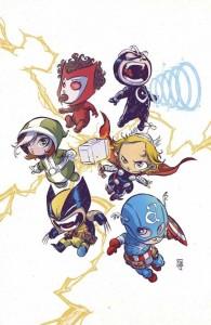 Uncanny Avengers Nº 1 Skottie Young Portada de Skottie Young para Uncanny Avengers Nº 1