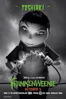 Frankenweenie: nueve carteles