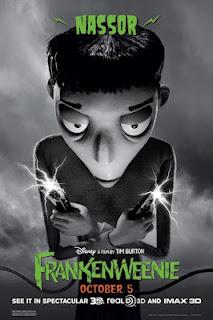 Frankenweenie: nueve carteles