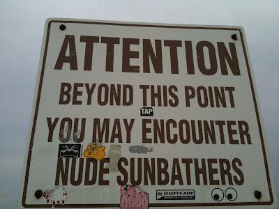 ¡¡Atención: puedes encontrar bañistas desnudos!!