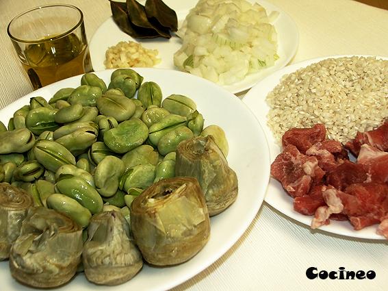 Habas con arroz Habas con arroz