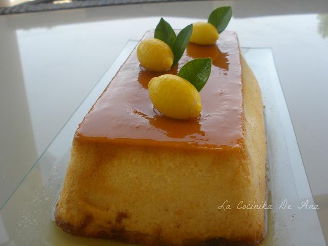 Flan de queso semi curado Flan de queso semi curado