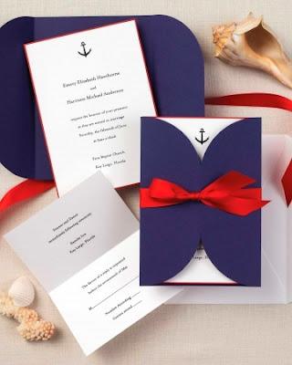 Invitaciones de bodas marineras
