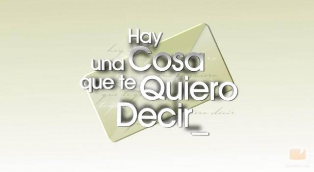 Televisión en mute; “Hay una cosa que te quiero decir” conmueve a la audiencia Televisión en mute; “Hay una cosa que te quiero decir” conmueve a la audiencia