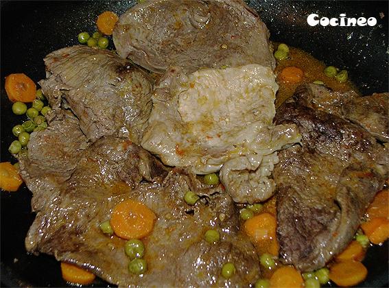 Ternera con salsa de zanahoria Ternera con salsa de zanahoria