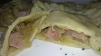 Raviolis caseros de atun, cebolla y jamon york Raviolis caseros de atun, cebolla y jamon york