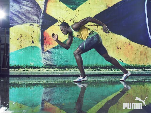 Usain Bolt, posa para Puma