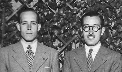 Los ajedrecistas Ángel Ribera y Pere Cherta Angel Ribera y Pere Cherta