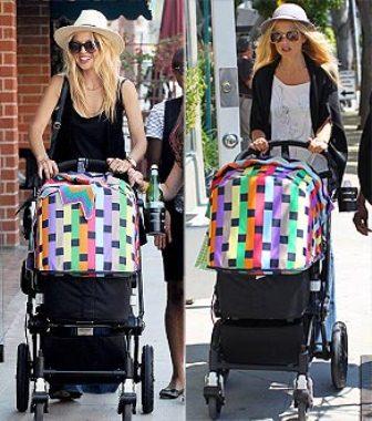 Sienna Miller pasea a su bebé en el cochecito de moda, el Bugaboo Missoni