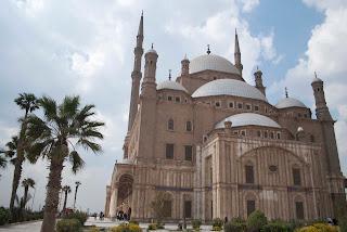 Fachada de la mezquita de Alabastro, El Cairo