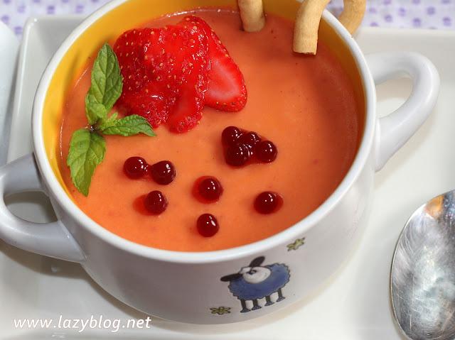 Salmorejo de frutas