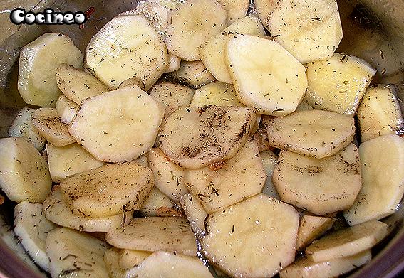 Papas al ajillo Papas al ajillo