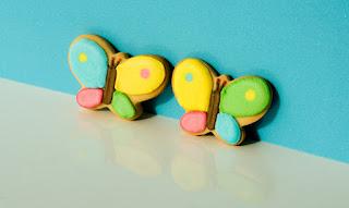 Galletas decoradas de mariposas