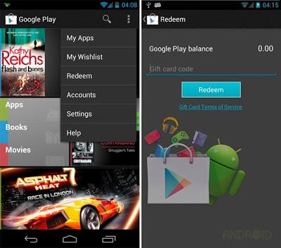 Google Play revela sus 'Tarjetas regalo' Google Play revela sus 'Tarjetas regalo'