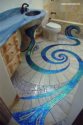 Baño decorado con mosaicos. - Paperblog