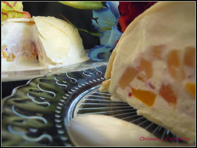 Bomba helada de Yogur Griego con Fruta y Chocolate Blanco. 4º Desafío en la Cocina Bomba helada de Yogur Griego con Fruta y Chocolate Blanco. 4º Desafío en la Cocina