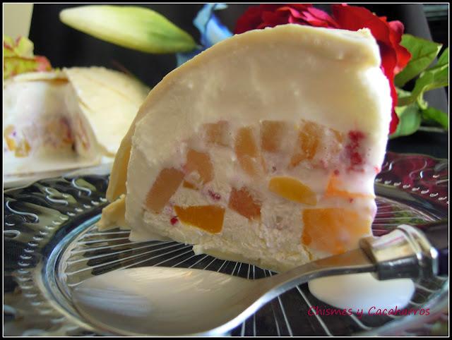 Bomba helada de Yogur Griego con Fruta y Chocolate Blanco. 4º Desafío en la Cocina Bomba helada de Yogur Griego con Fruta y Chocolate Blanco. 4º Desafío en la Cocina