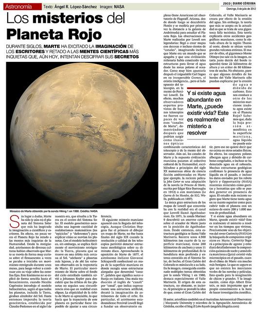 Zoco Astronomía: Misterios del Planeta Rojo